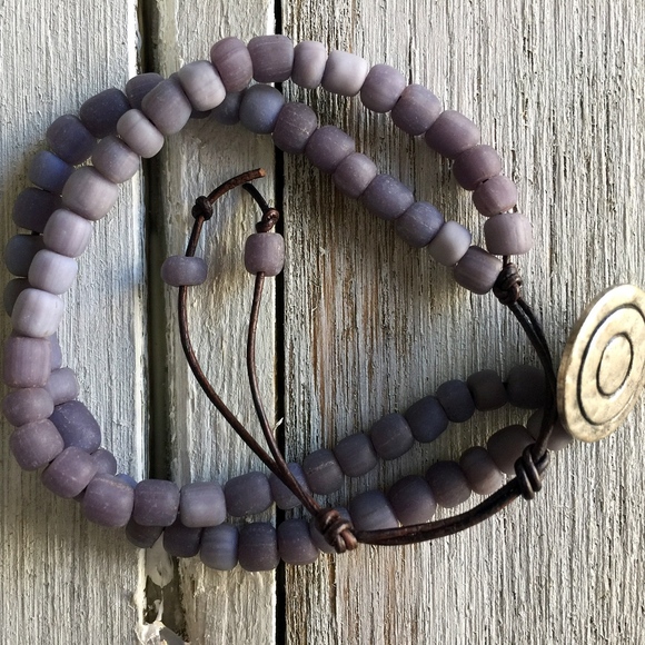 Women’s Leather Wrap Bracelet - Picture 2 of 3